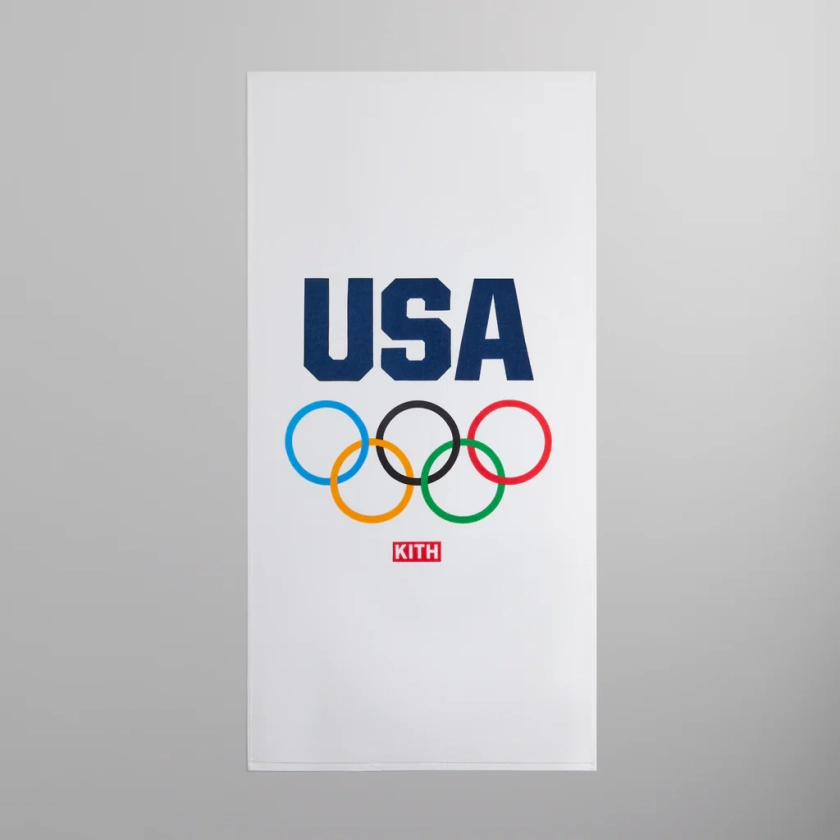 Kith for Team USA Beach Towel - White