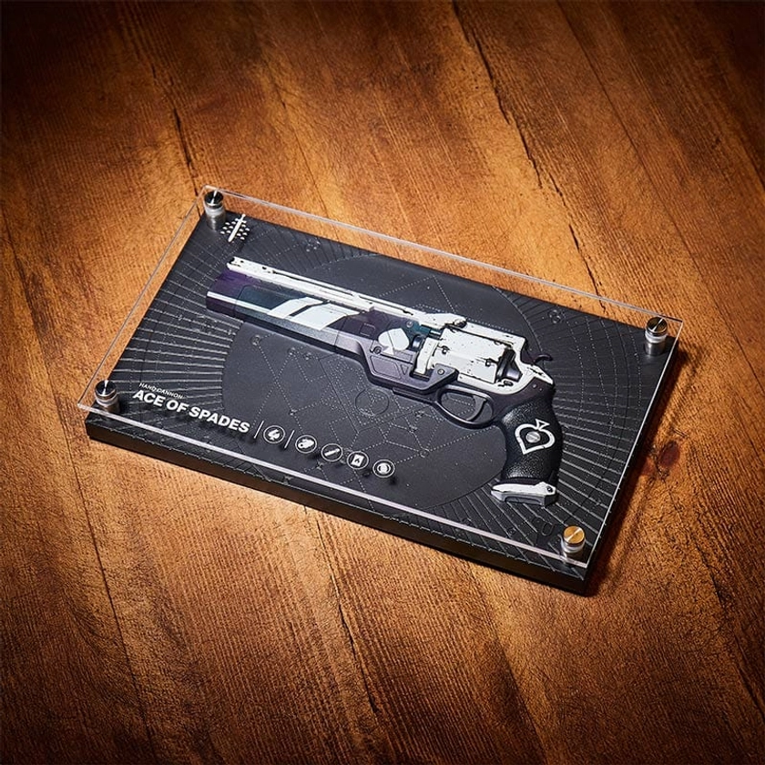 Destiny Exotic Armory Collection ‘Ace of Spades’ Replica Plaque