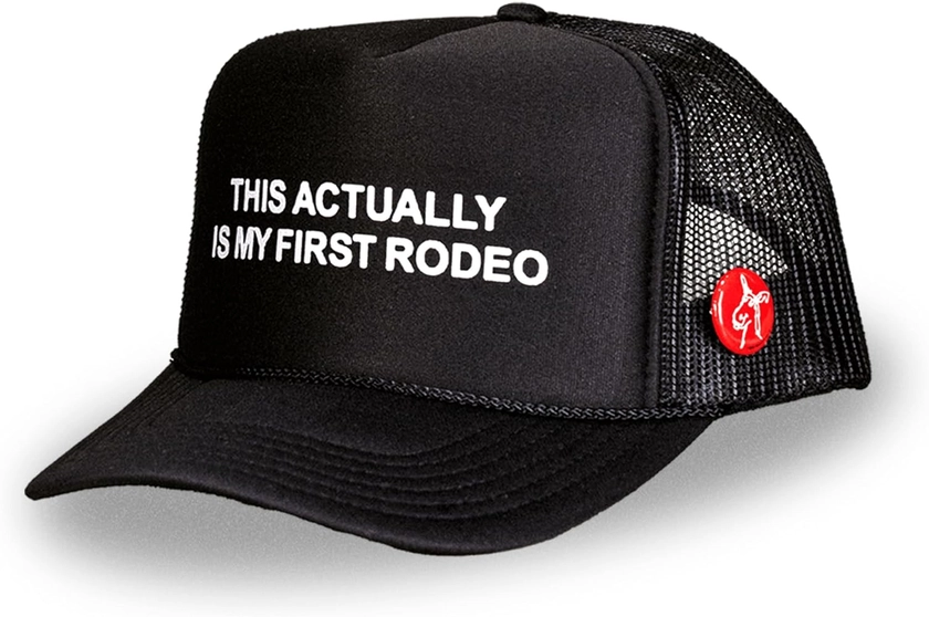 This Actually is My First Rodeo Trucker Hat - Premium Snapback for Men and Women - Vintage Cowboy Funny Western