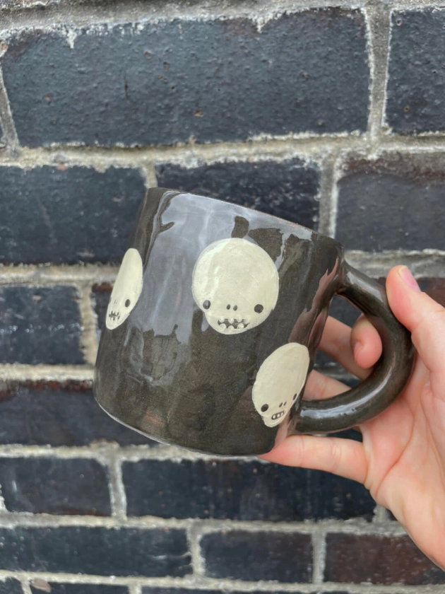 Large Skull Mug