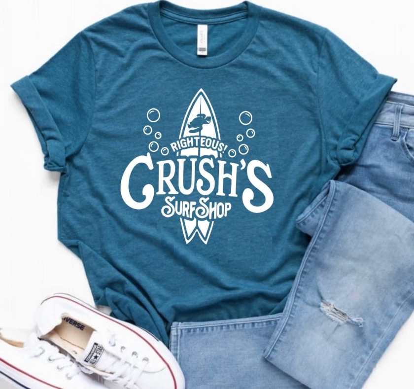 Disney’s Crush’s Surf Shop, Turtles, Finding Nemo Shirt, matching Disney Shirt, Dory shirt, Disney women’s shirt, Nemo