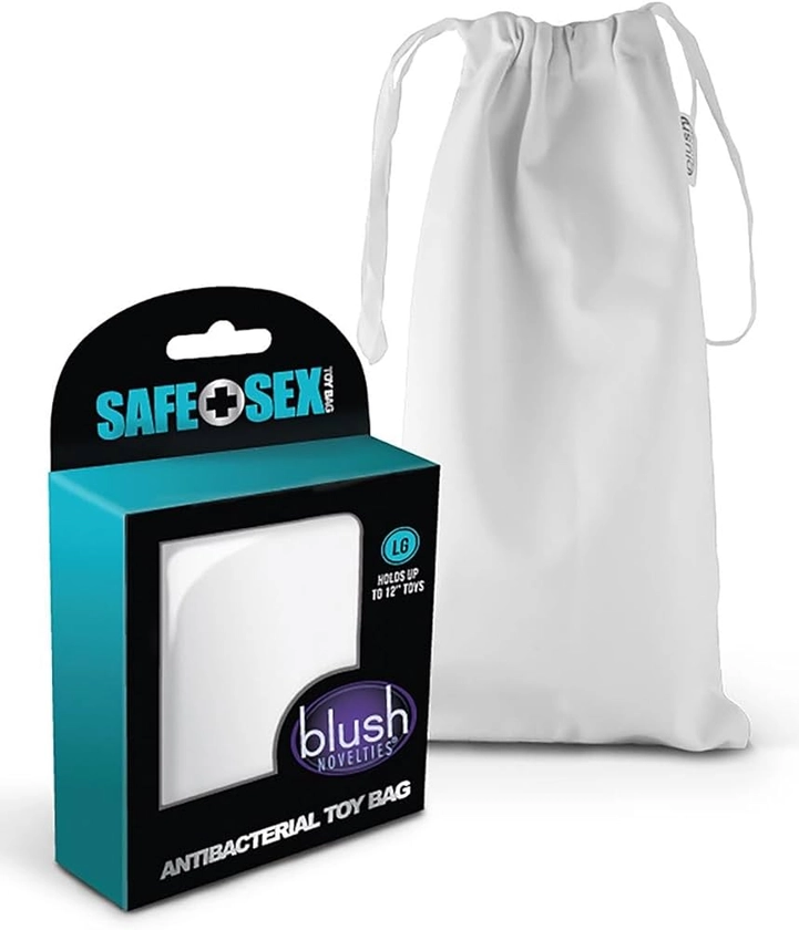Blush Novelties Safe Sex - Antibacterial Toy Bag - Travel Bags Large White