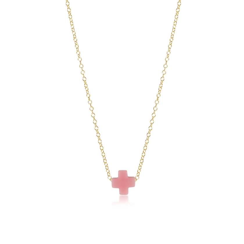 16&quot; Necklace Gold - Signature Cross