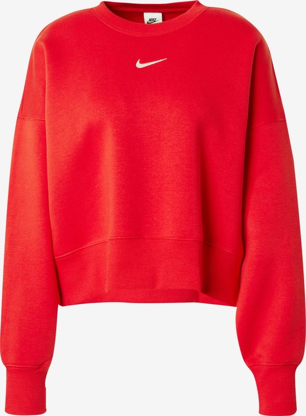 Nike Sportswear Sweatshirt 'Phoenix Fleece' em Vermelho | ABOUT YOU