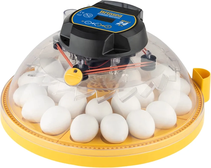 Brinsea Products Maxi 24 EX Fully Automatic 24 Egg Incubator with Humidity Control, Yellow/Blue