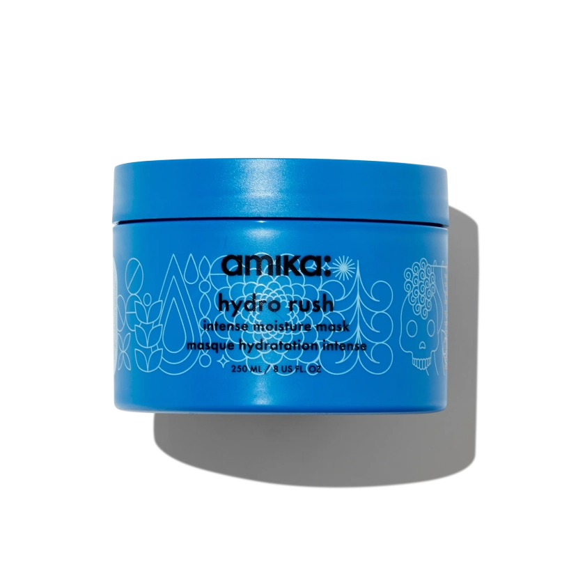 intense moisture hydrating hair mask with hyaluronic acid : hydro rush | amika 