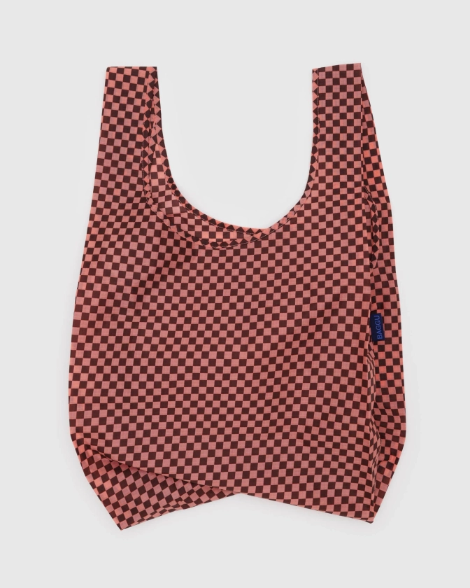 Standard Baggu : Pink Brown Check - Baggu