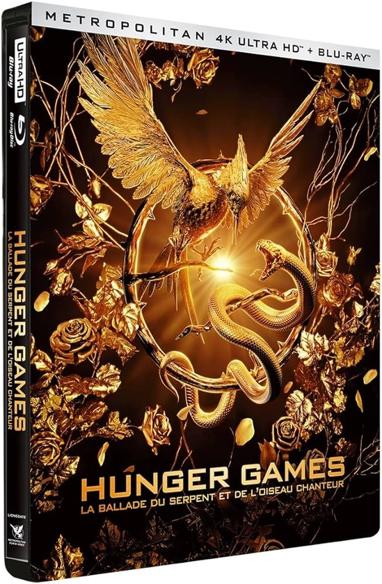 Hunger Games : La Ballade du Serpent et de l'oiseau Chanteur [4K Ultra HD + Blu-Ray-Édition boîtier SteelBook]