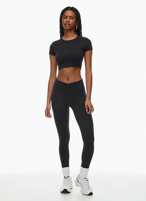 butter dip-waist mid-rise legging