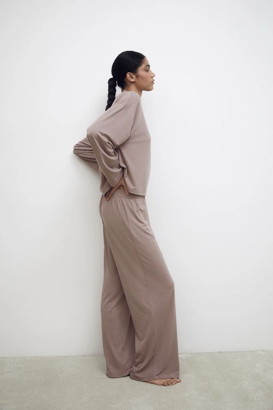 Pyjama en jersey - Beige - FEMME | H&M FR