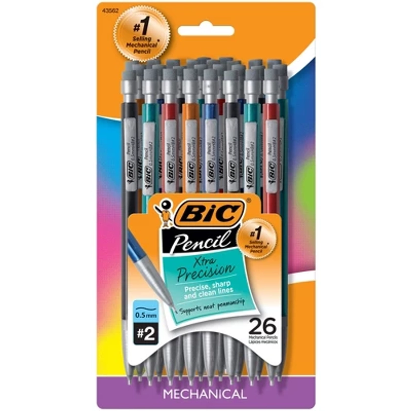 26pk #2 Mechanical Pencil Xtra Precision Black - BIC