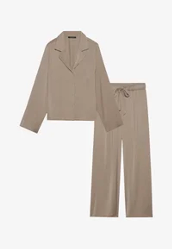 Anna Field HAMMERED SATIN SET - Pyjama - light brown/marron clair - ZALANDO.FR