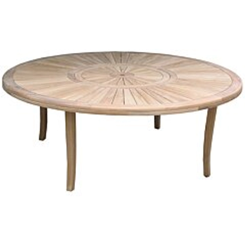 Table de jardin ronde teck 200 cm