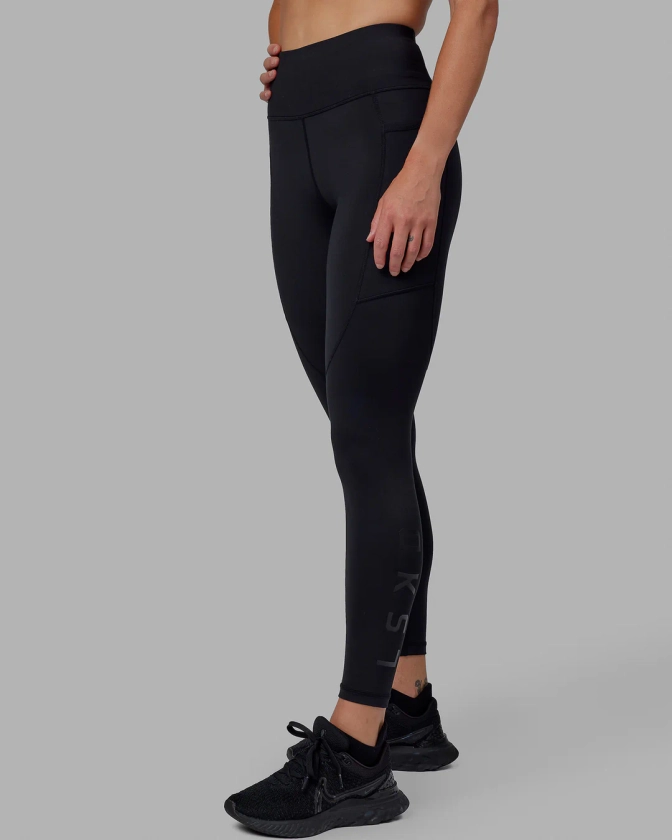 Rep Full Length Tights - Black-Black | LSKD