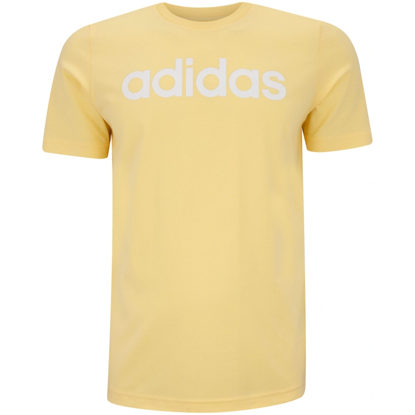 Camiseta Masculina adidas Manga Curta Logo Linear