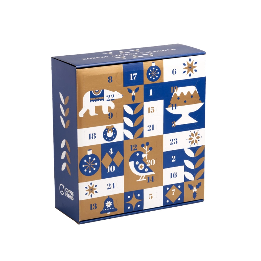 Calendrier de l'Avent pour le café Coffee Friend Classic Blue (café moulu)