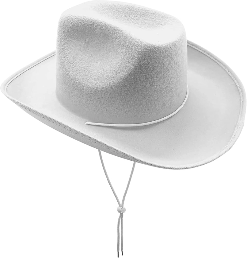 4E's Novelty Cowboy Hat for Women & Men, Felt Cowgirl Hat for Adults, Western Party Dress Up Accessories