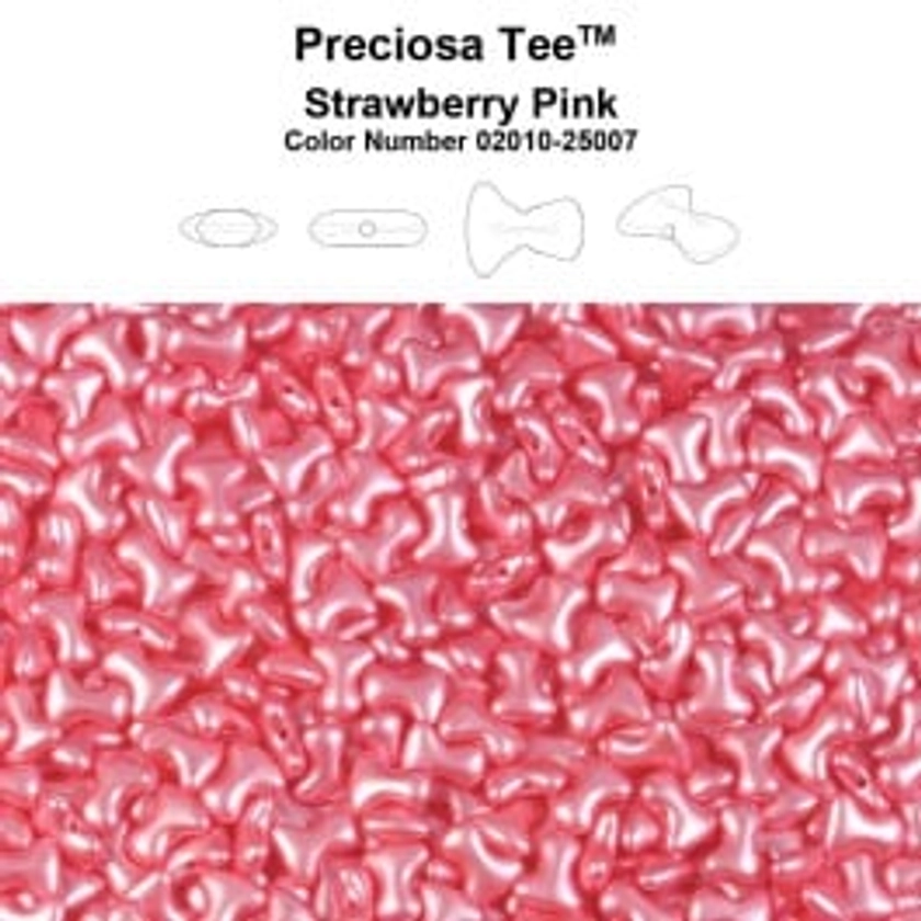 Preciosa Ornela Tee™ 8mm Strawberry Pink (50 pcs)