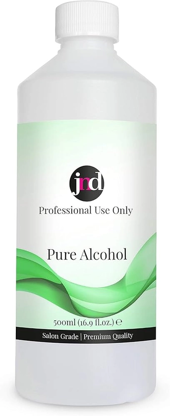 100% Pure Alcohol Prep & Wipe Cleanser Nail Gel Polish Residue Remover (500ml)