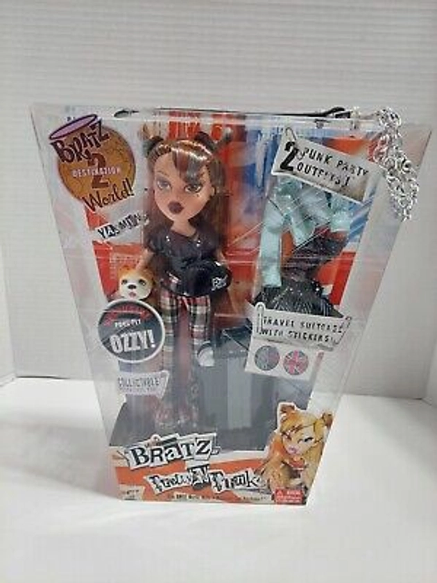 Bratz Pretty n Punk 2005 version 1 Yasmin + Ozzy brand new box with chain links