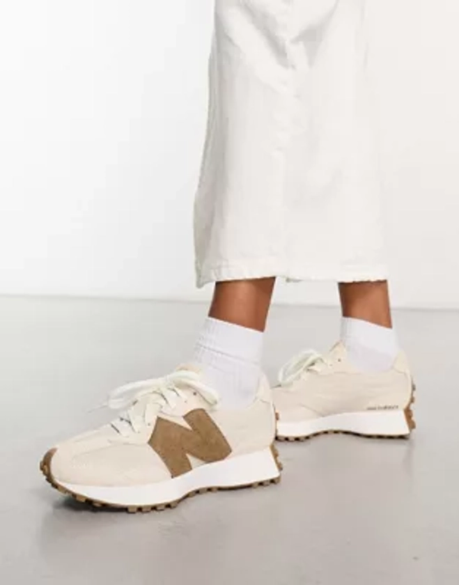 New Balance 327 trainers in beige - exclusive to ASOS