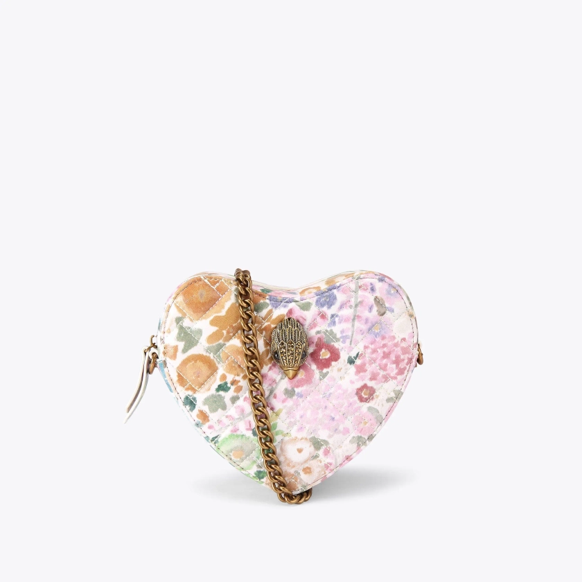 Floral Couture Heart Bag