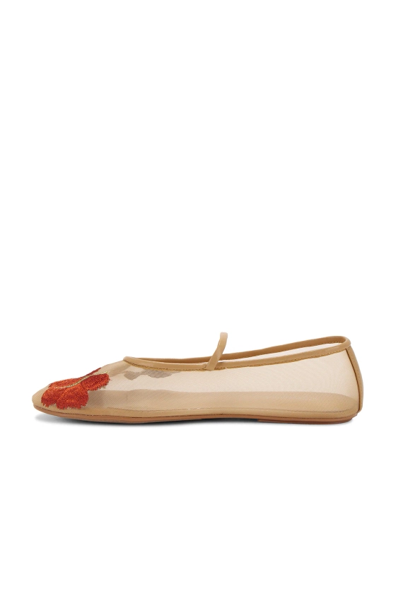 Jeffrey Campbell Swan Flower Flat in Natural Multi | REVOLVE