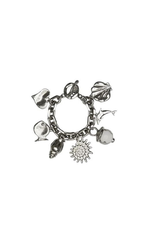 AQUATA CHARM BRACELET - SILVER