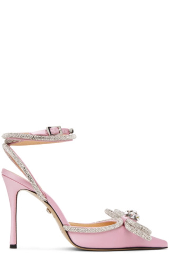 MACH & MACH - Pink Double Bow 110 Heels