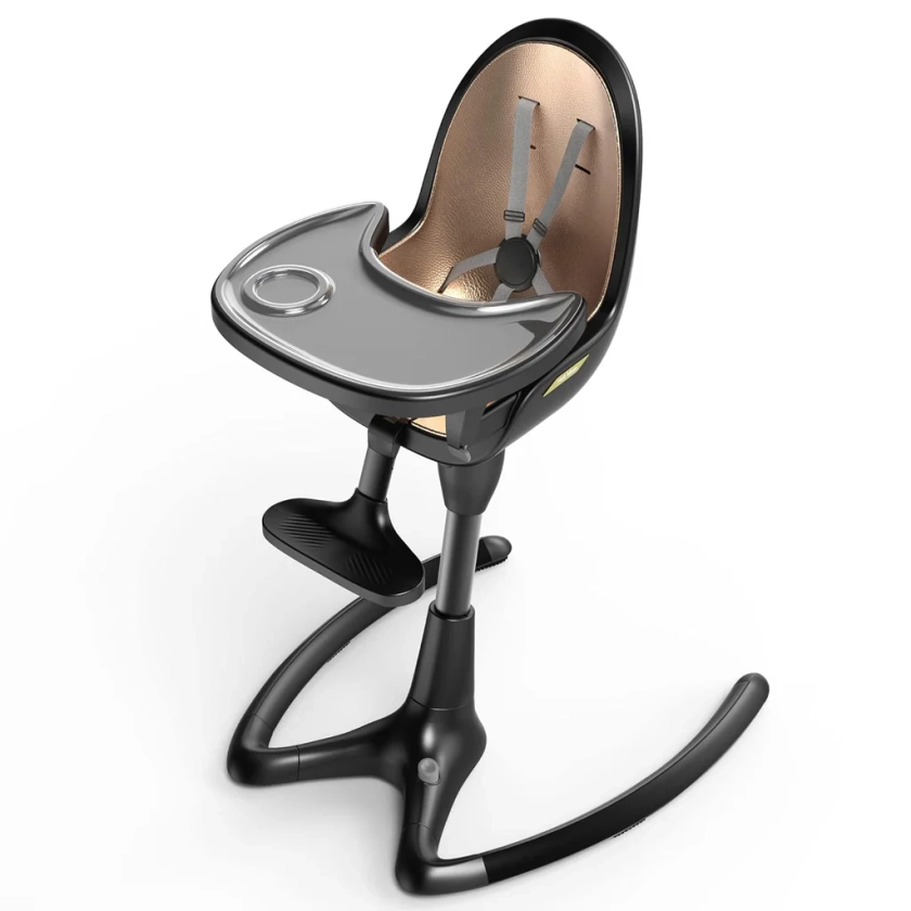 Hot Mom Baby Highchair with Adjustable Recline, 360° Rotation Seat in Black