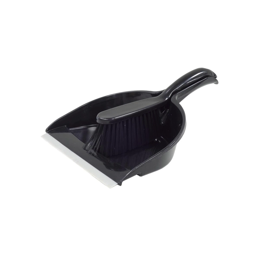 All Set Black Dustpan And Brush Set