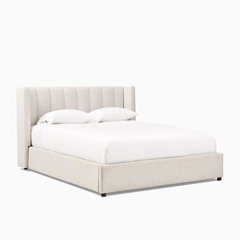 bedroom inspo | White room decor, Modern upholstered beds, Room makeover bedroom