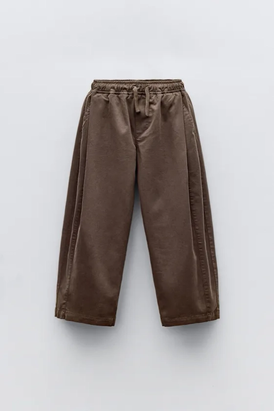 BALLOON FIT PLEATED TROUSERS