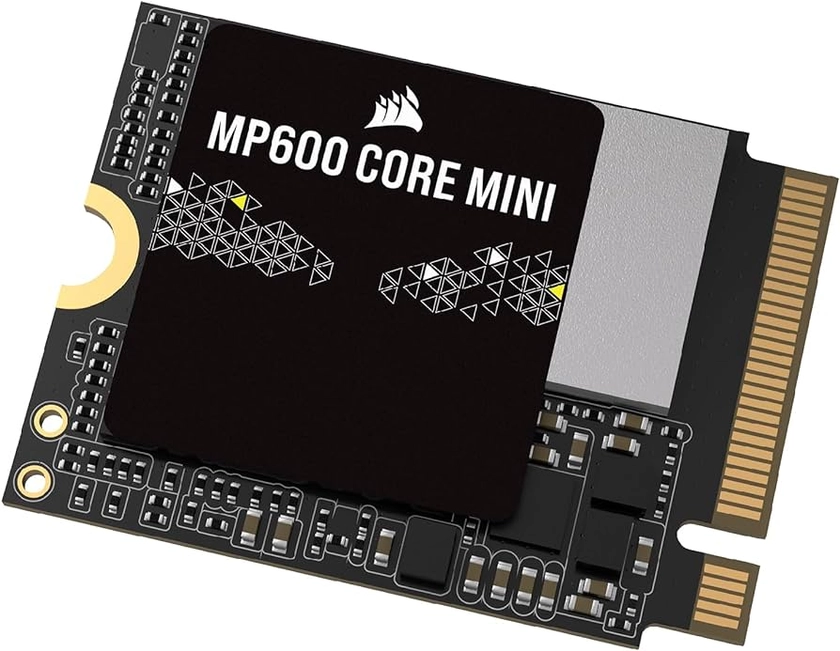 Corsair MP600 Core Mini 1TB M.2 NVMe PCIe x4 Gen4 2 SSD – M.2 2230 – hasta 5.000 MB/s de Lectura Secuencial – Alta Densidad QLC NAND – Ideal para Steam Deck, ASUS ROG Ally – Negro