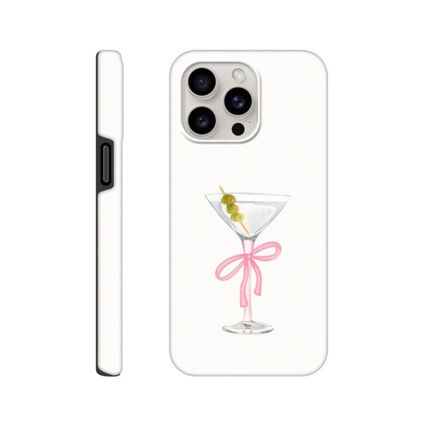 Coquette Cocktail Handyhülle, Pink Martini Handyhülle, Coquette Handyhülle, iPhone 15 14 13 12 11 Pro Max, Samsung Galaxy S23 S22 S21 Hülle