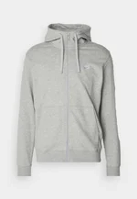 Nike Sportswear M NSW CLUB - Sweat zippé - grey heather/matte silver/white/gris - ZALANDO.FR