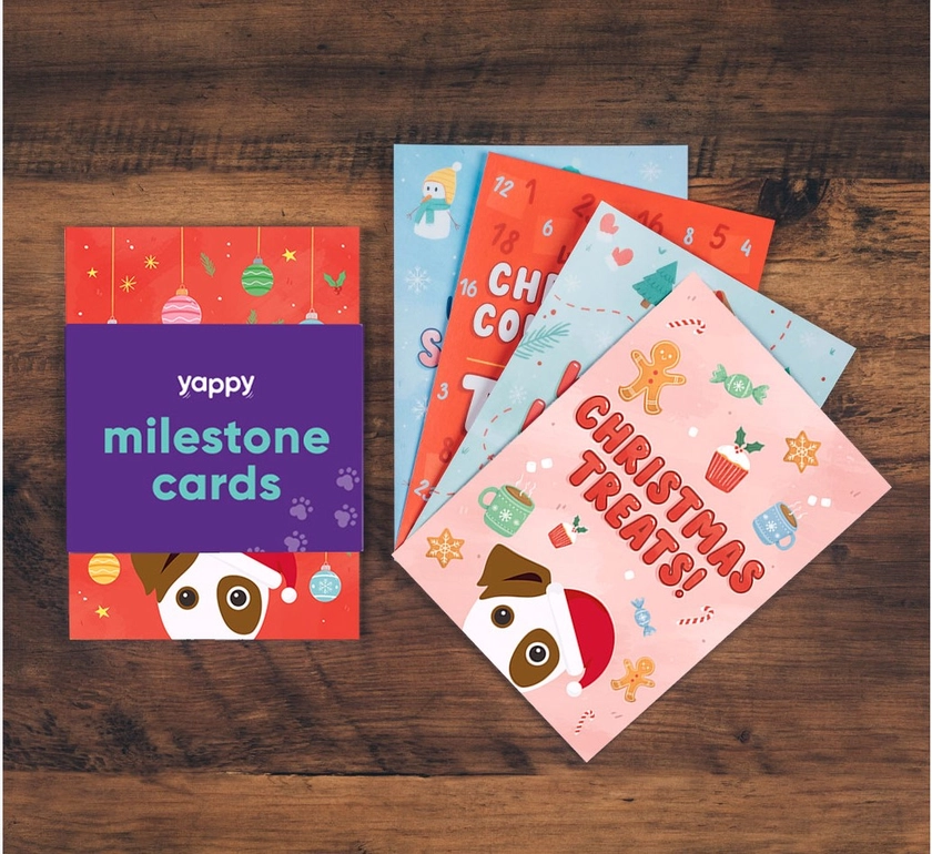 Christmas Milestone Cards: Personalised for your Dog