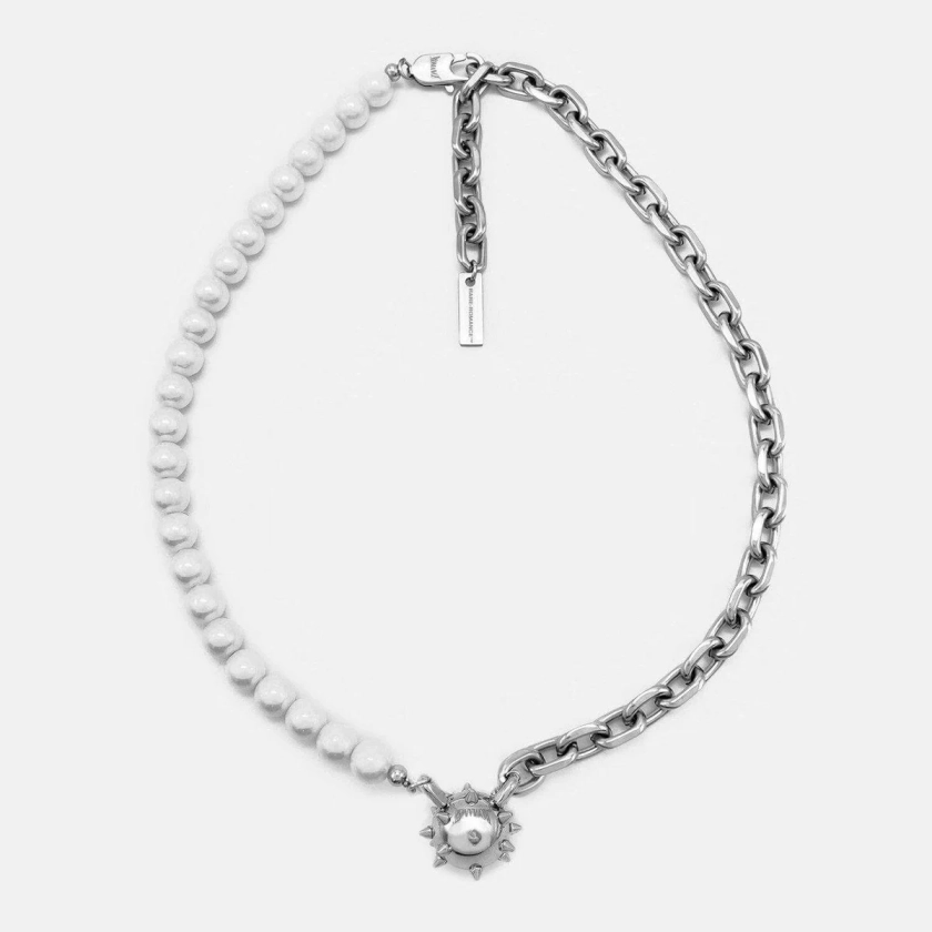 Spike Ball Pearl Necklace | RARE-ROMANCE™