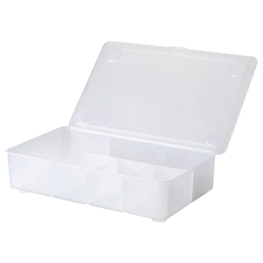 GLIS box with lid, transparent, 34x21 cm - IKEA