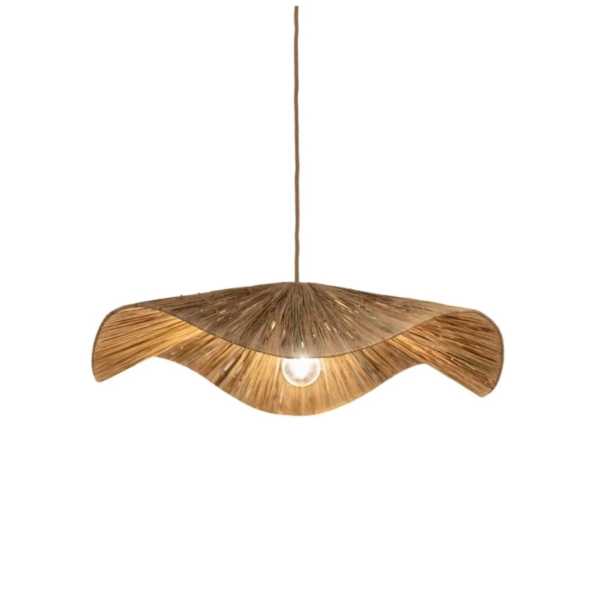 Sisal Ceiling Lamp | 70x10cm