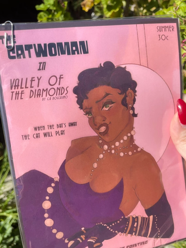 Catwoman in Valley of the Diamonds Mini Print - Etsy Australia