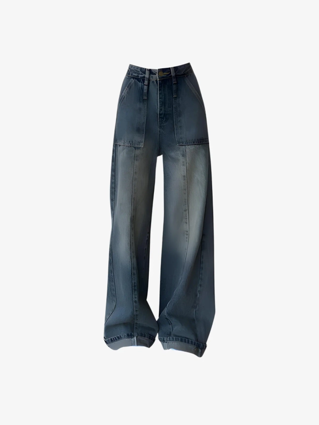 UC Thin Gradient Baggy Jeans