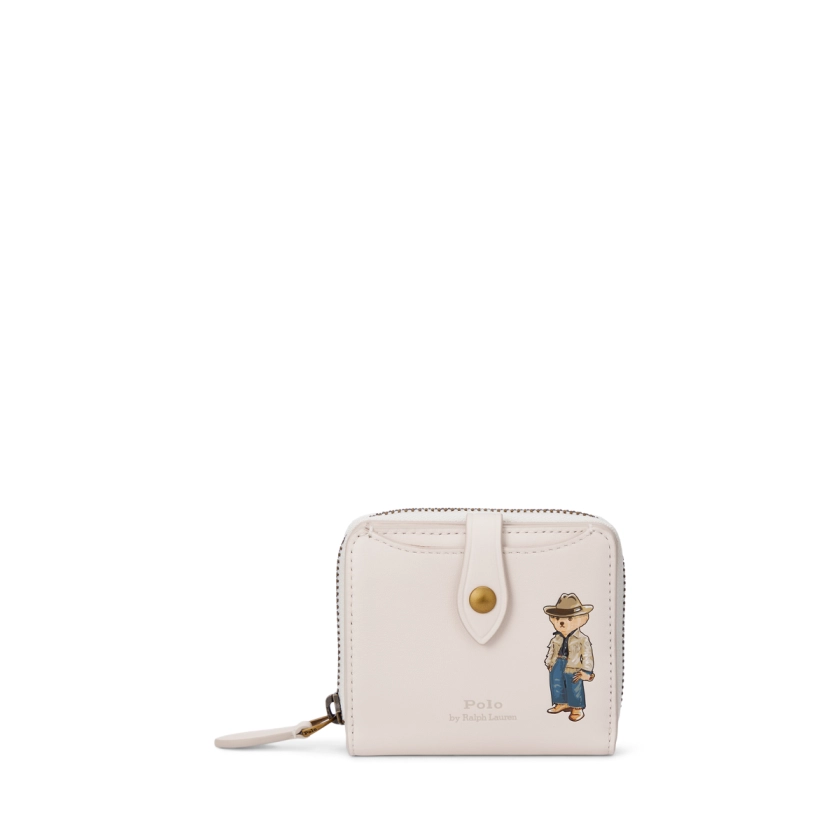 Polo Bear Leather Compact Wallet