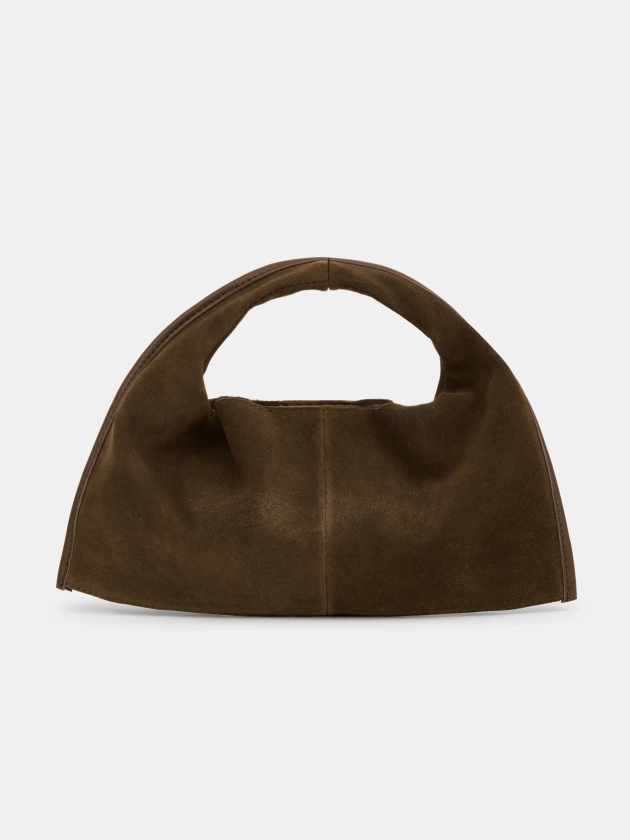 (Pre-order) Vida Suede Mini Tote Bag, Walnut