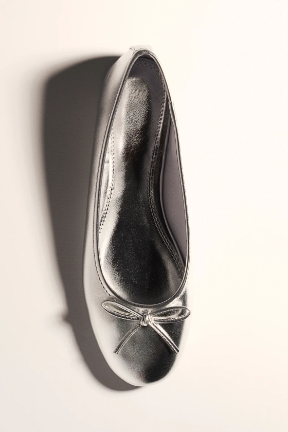 Ballet pumps - Silver-coloured - Ladies | H&M GB