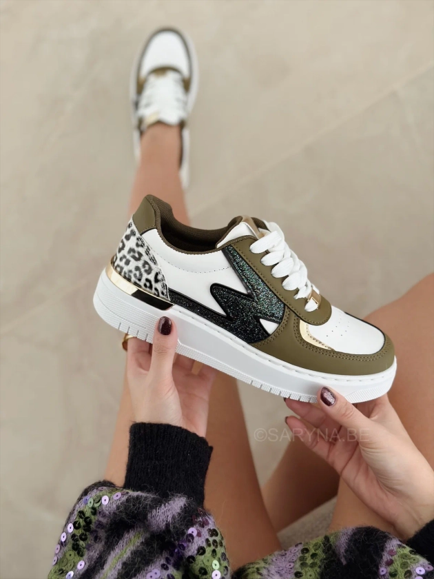 Sneakers « MAUREEN » KAKI