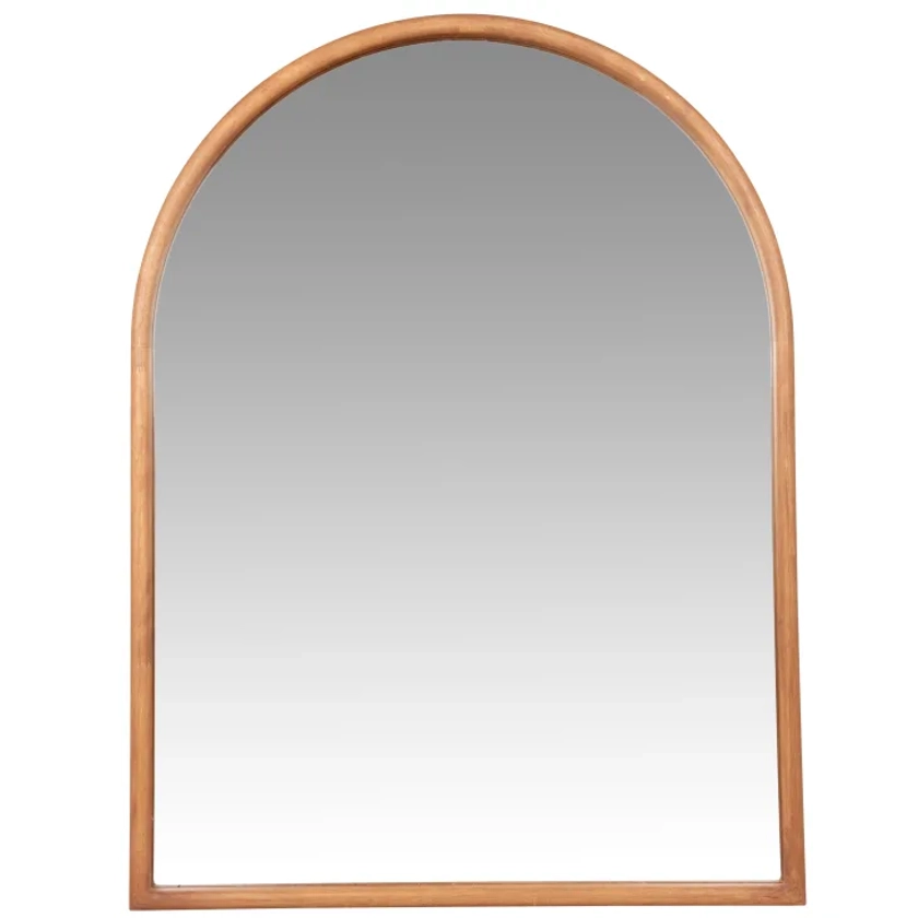 Miroir arche en bois d'hévéa 60x80