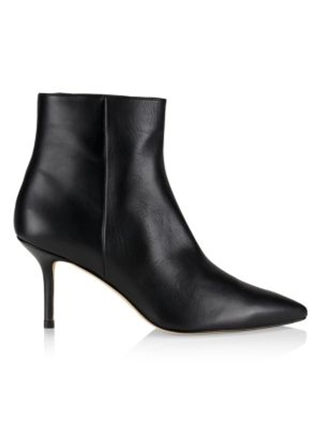 Aimee Leather Stiletto Ankle Boots