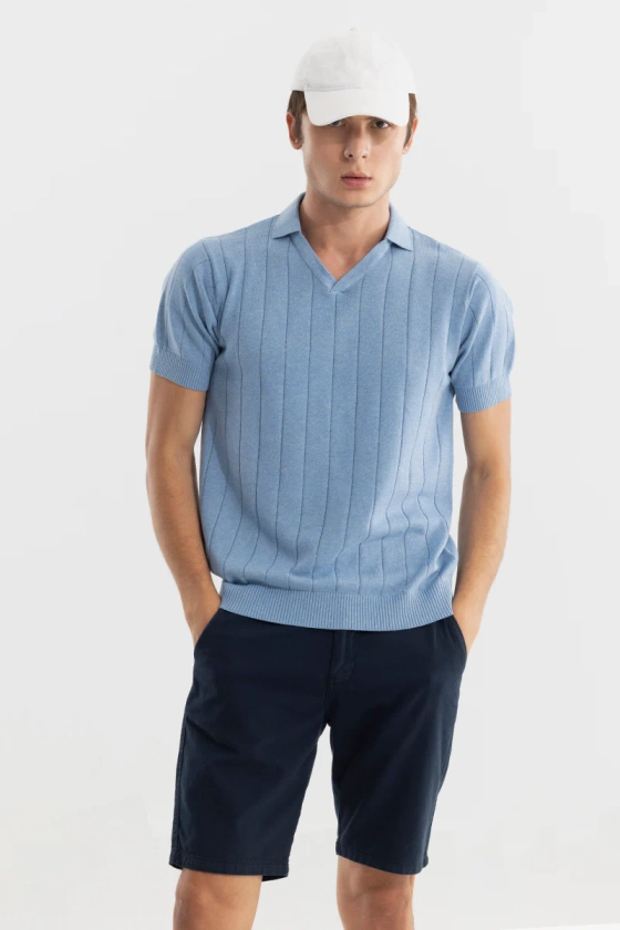 Nordic Blue Polo T-Shirt