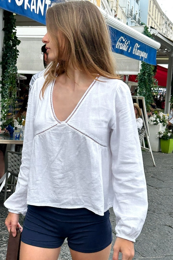 V-neck blouse